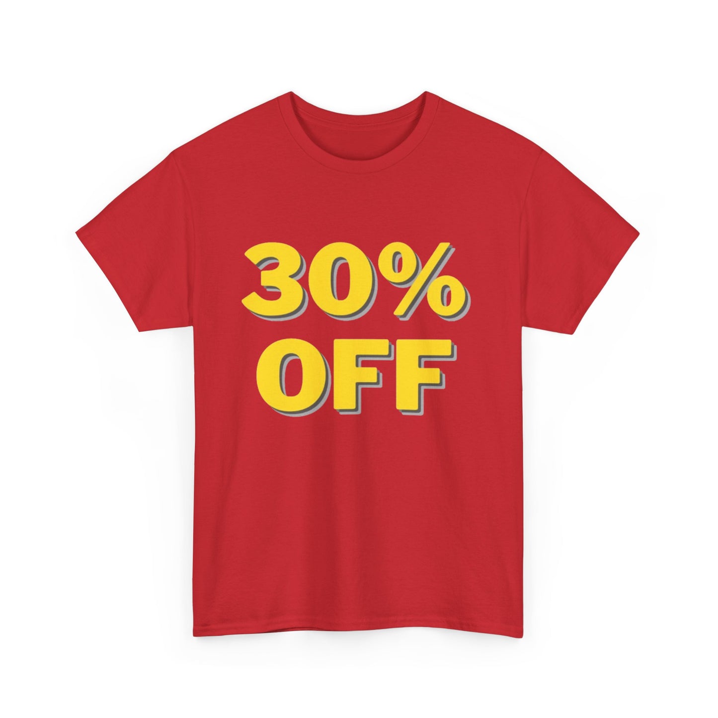 30% OFF Red T-Shirt