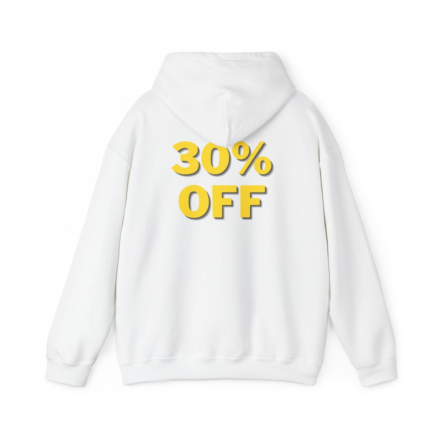 30% OFF White Hoodie