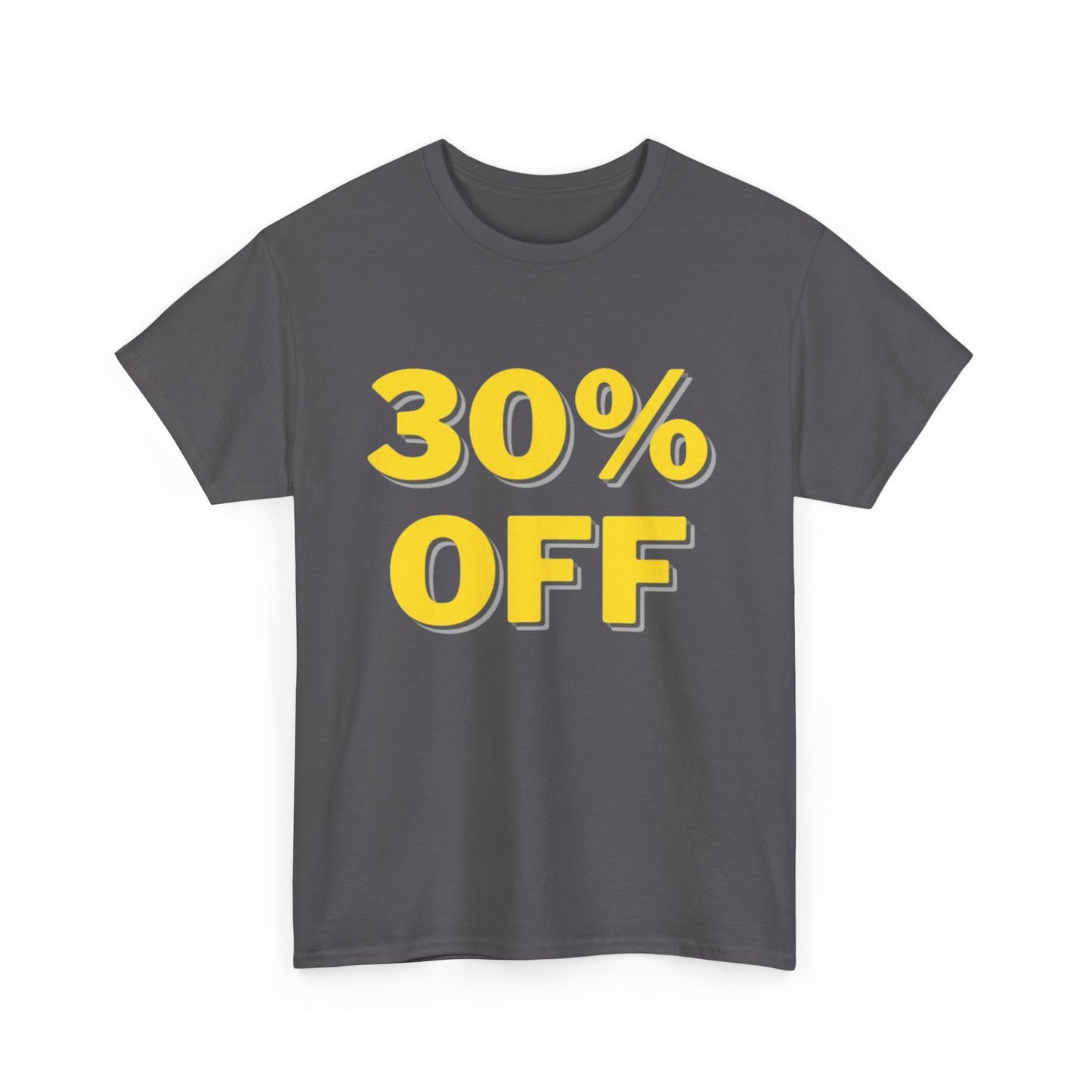 30% OFF Gray T-Shirt