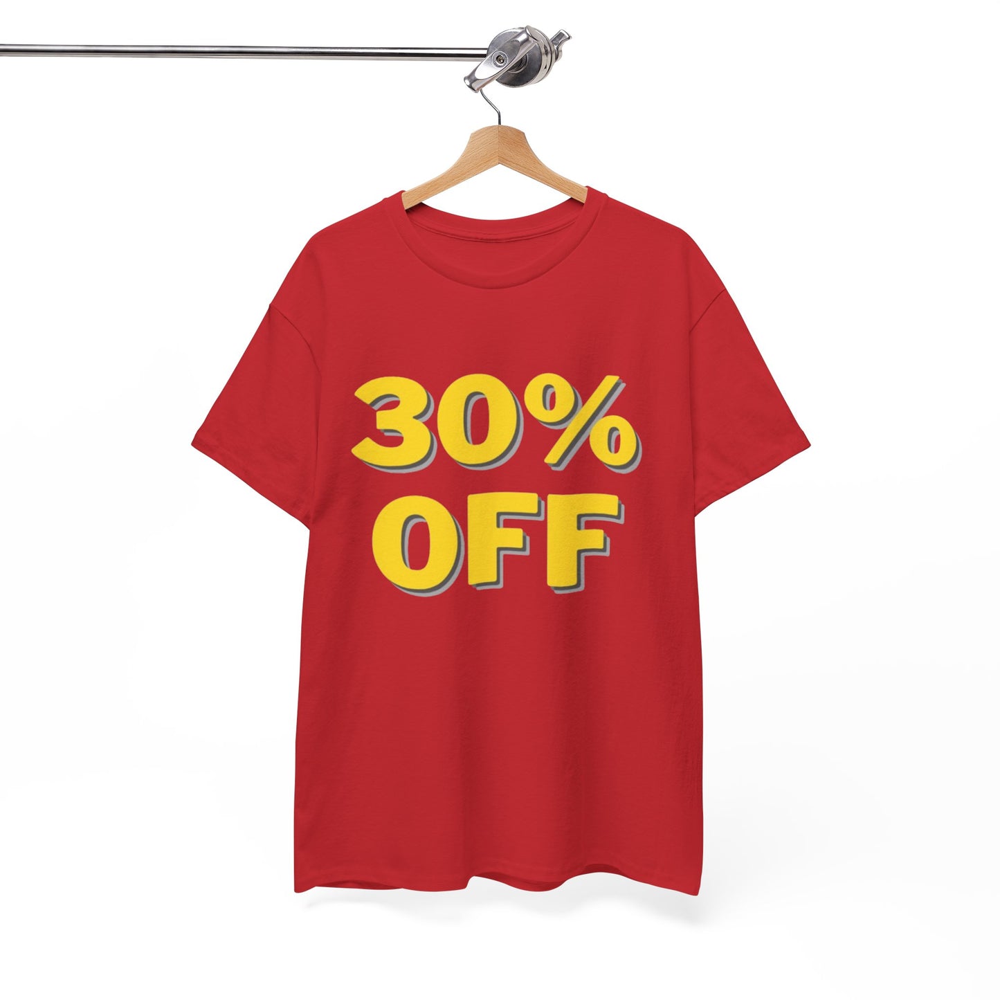 30% OFF Red T-Shirt