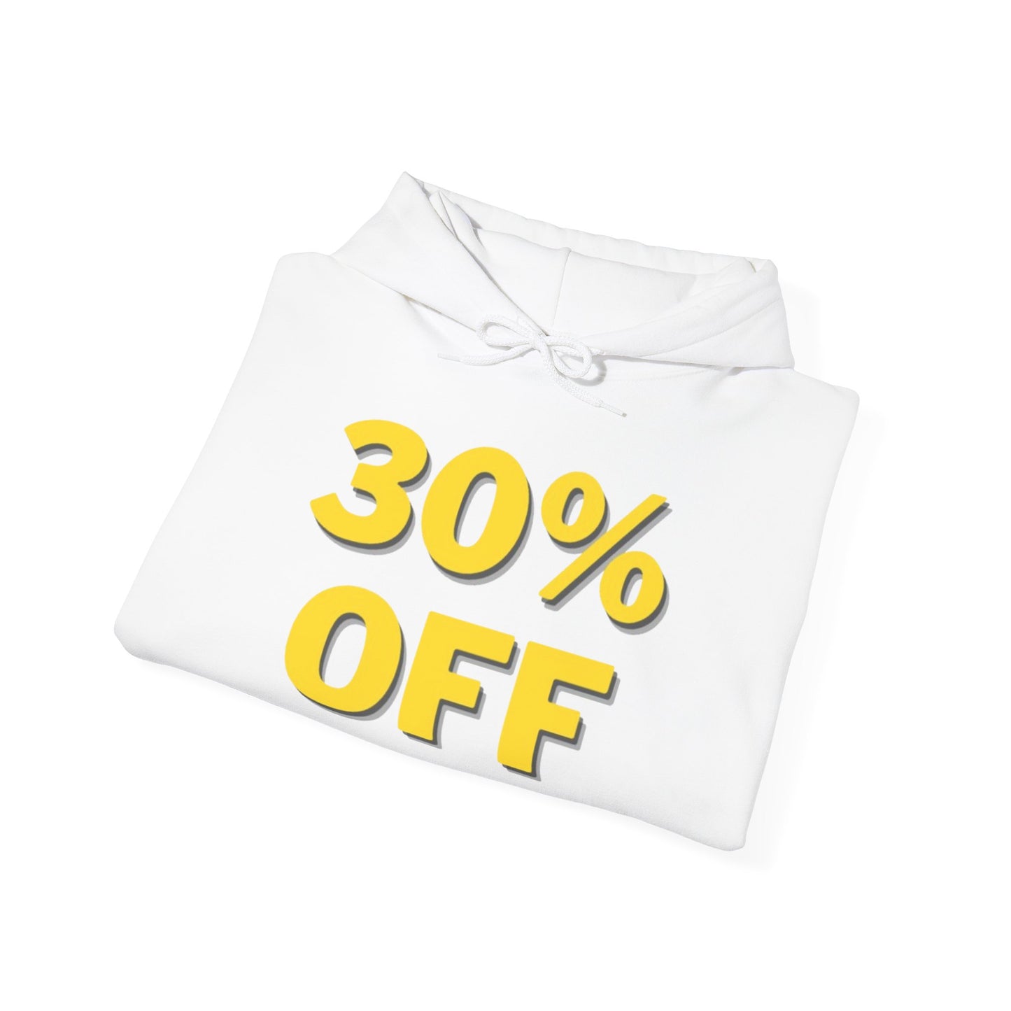 30% OFF White Hoodie