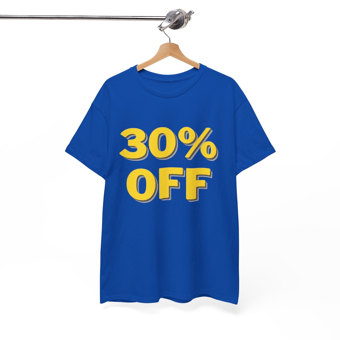 30% OFF Blue T-Shirt