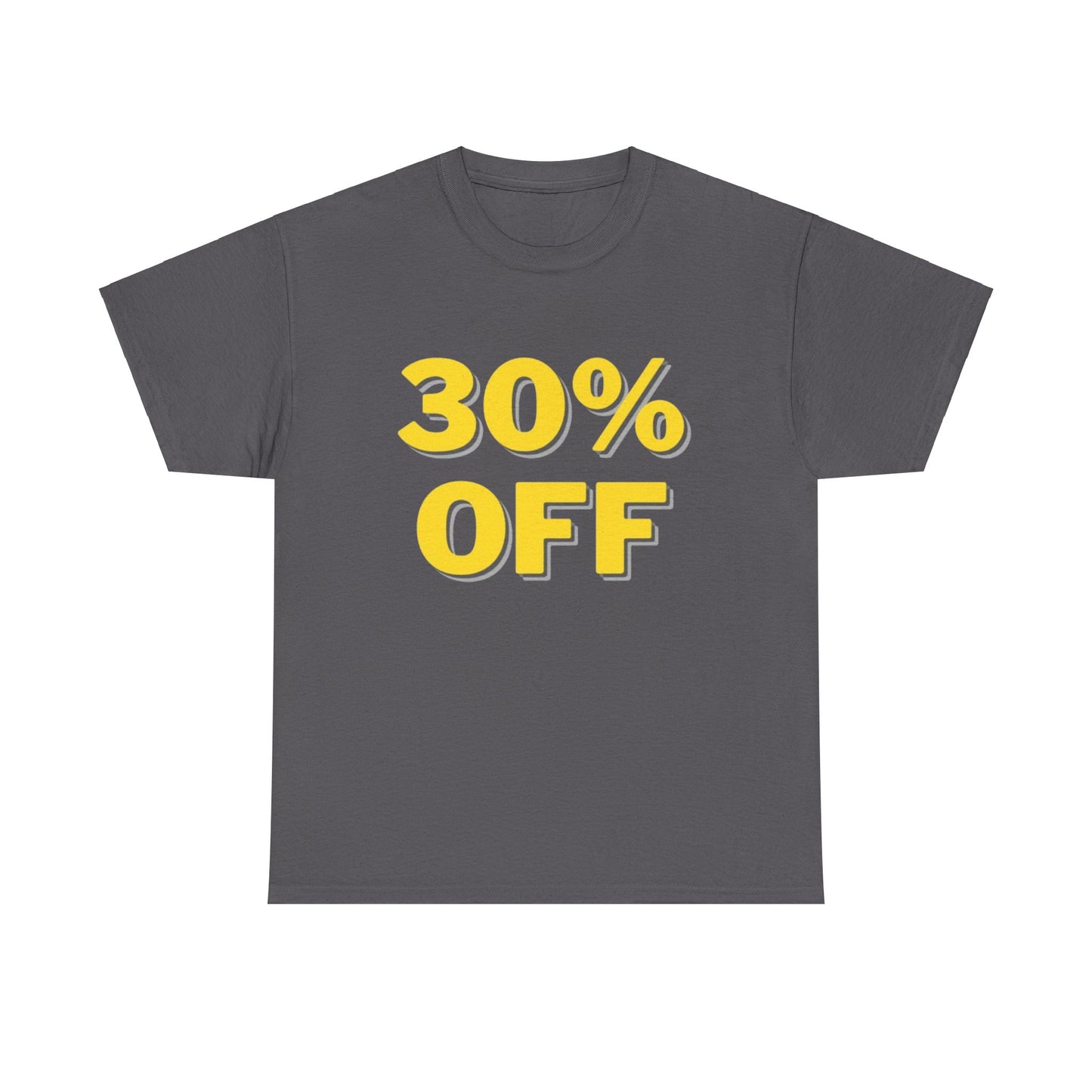 30% OFF Gray T-Shirt