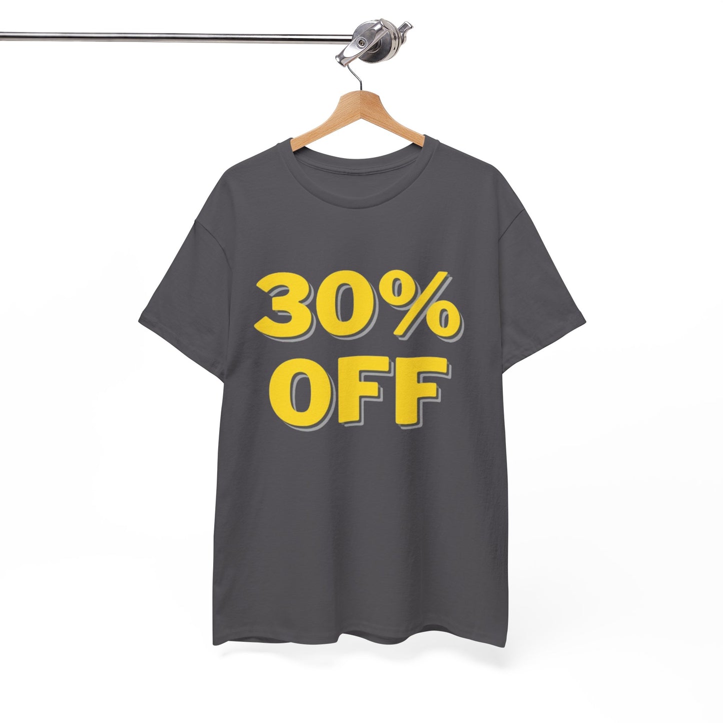 30% OFF Gray T-Shirt