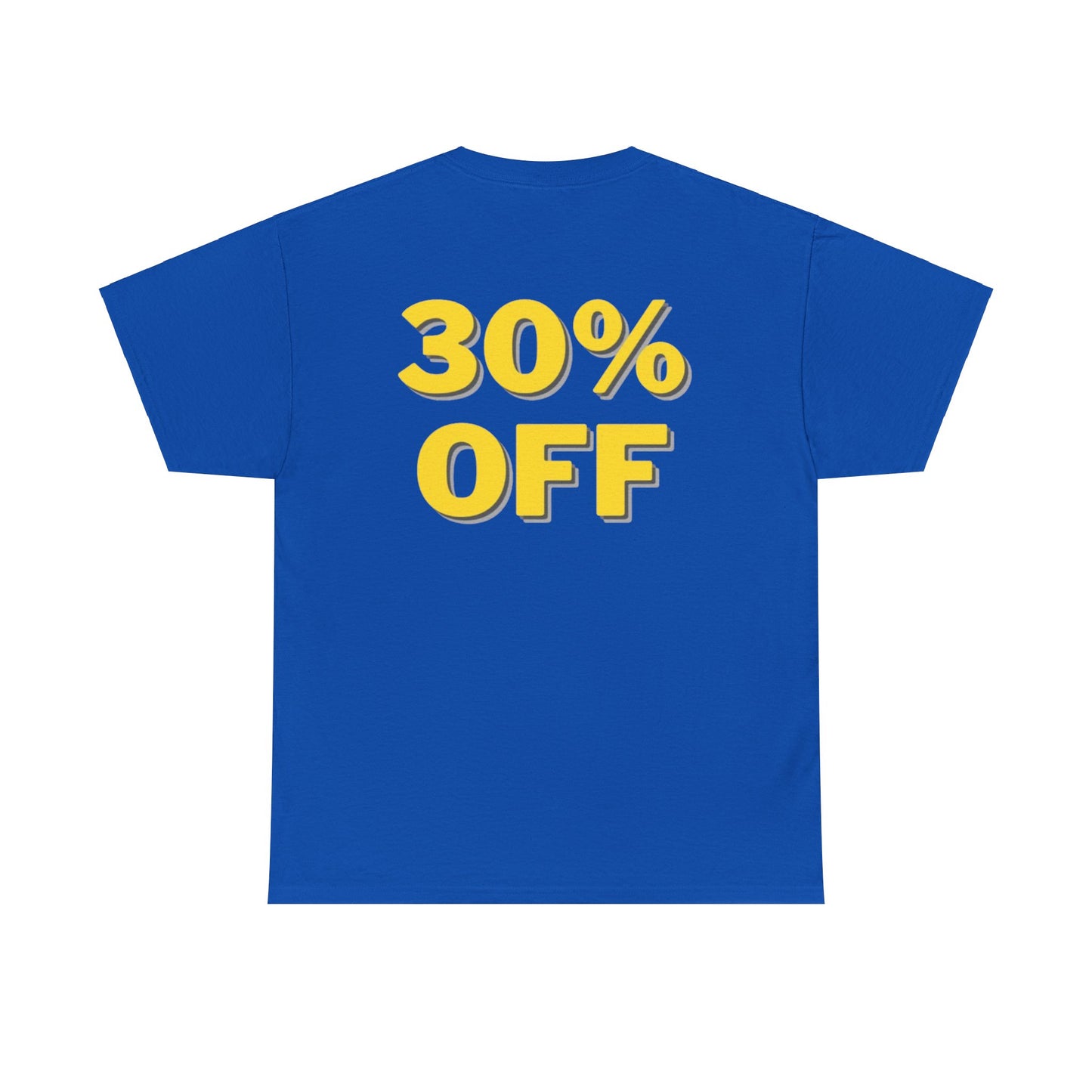 30% OFF Blue T-Shirt