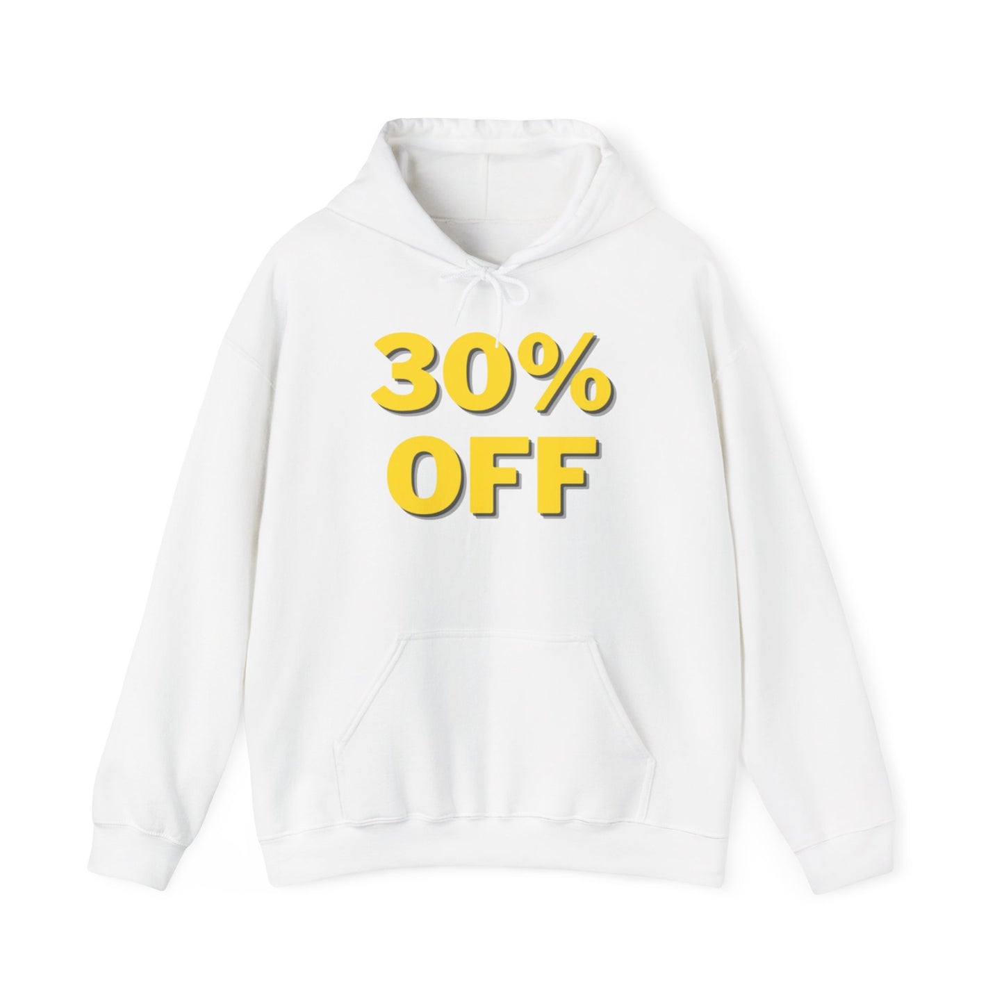 30% OFF White Hoodie