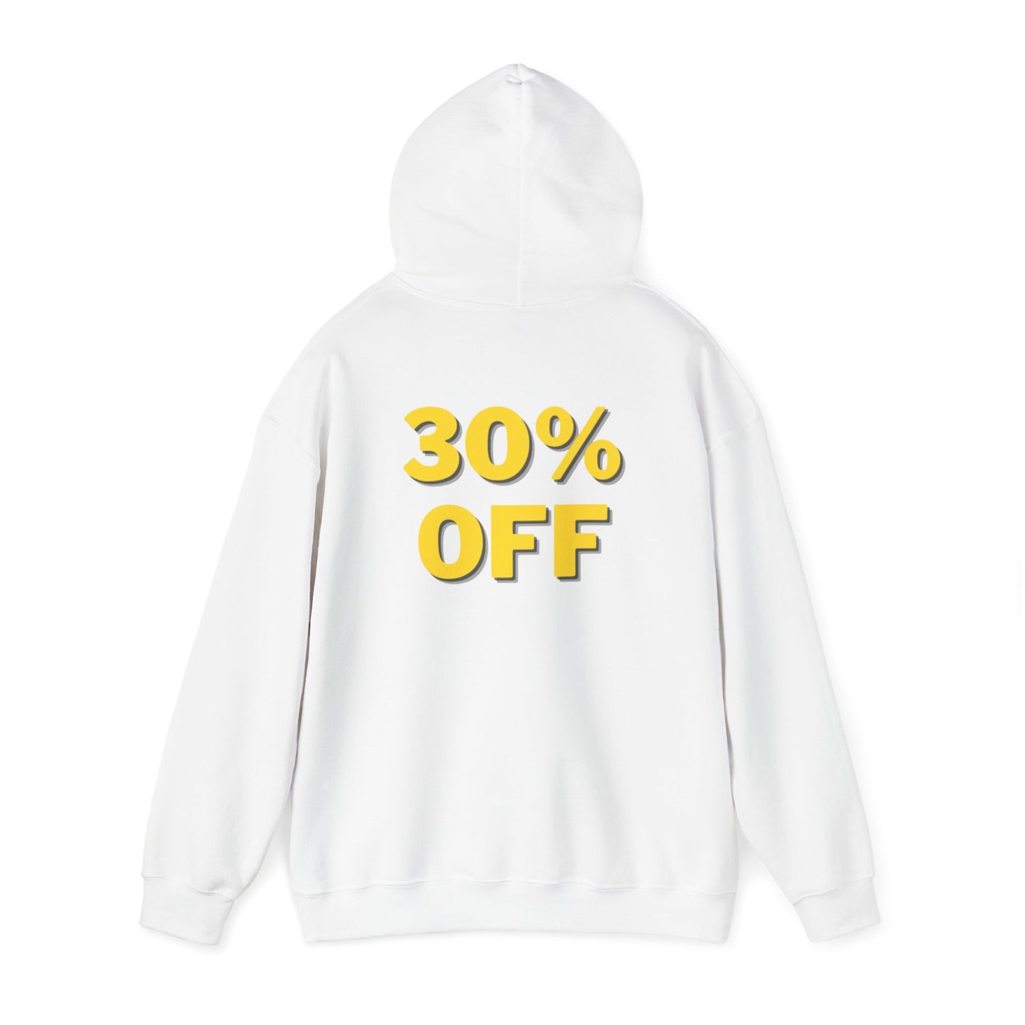 30% OFF White Hoodie