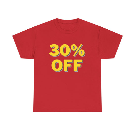 30% OFF Red T-Shirt