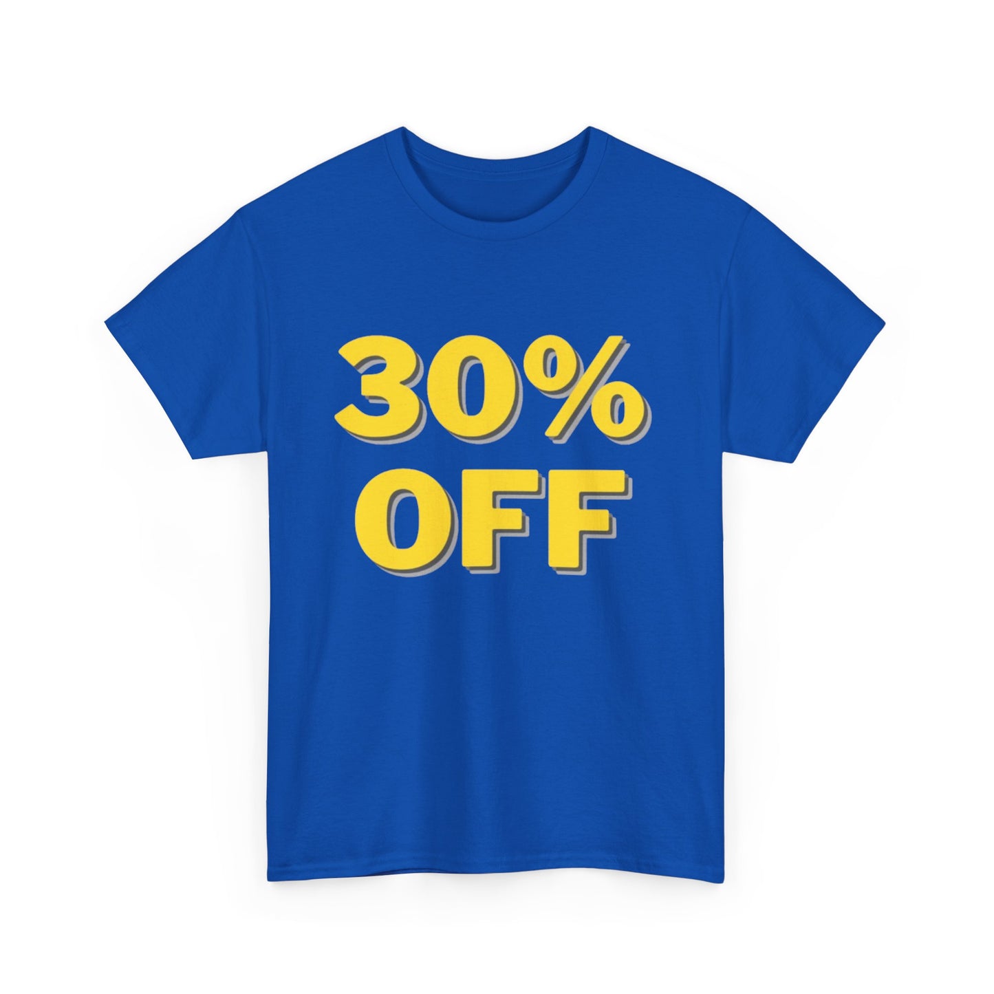 30% OFF Blue T-Shirt